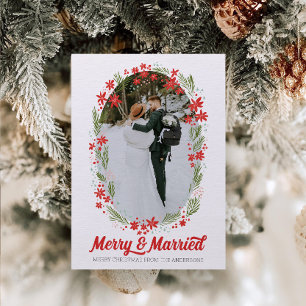 Tarjeta de Navidades casados y moras de mediados d