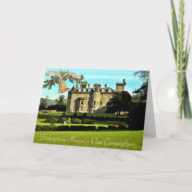 Tarjeta de Navidades Castillo de Oro de Cunningham (Anverso)