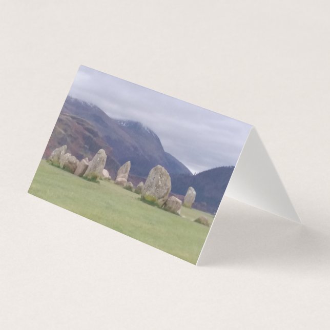 Tarjeta de Navidades Castlerigg Stone Circle (Anverso)