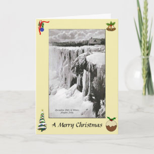 Tarjeta de Navidades - Cataratas del Niágara en in