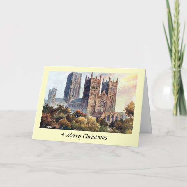Tarjeta de Navidades - Catedral de Durham (Anverso)