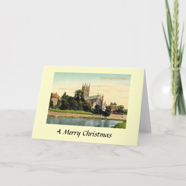 Tarjeta de Navidades - Catedral de Worcester (Anverso)