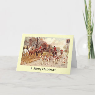 Tarjeta de navidades - Caza Fox
