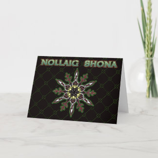 Tarjeta de Navidades Celtic Claddagh