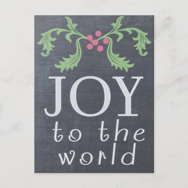 Tarjeta de Navidades CHALKBOARD LOOK (Anverso)