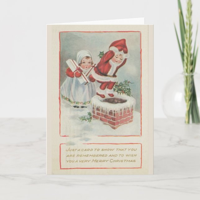 Tarjeta de Navidades Chimney Children (Anverso)