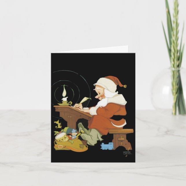 Tarjeta de Navidades clásica de subvenciones de Ve (Anverso)