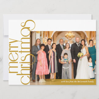 Tarjeta de Navidades Clásicamente Elegante