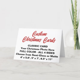 TARJETA DE NAVIDADES CLÁSICO Personalizado persona