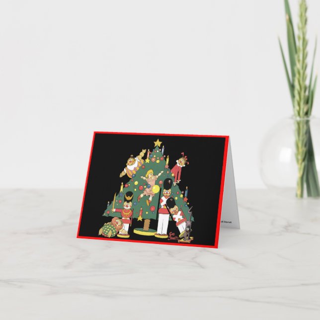 Tarjeta de Navidades Cliff Sterrett Classic Comic  (Anverso)