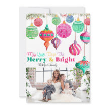 Tarjeta de Navidades coloridos y vivos