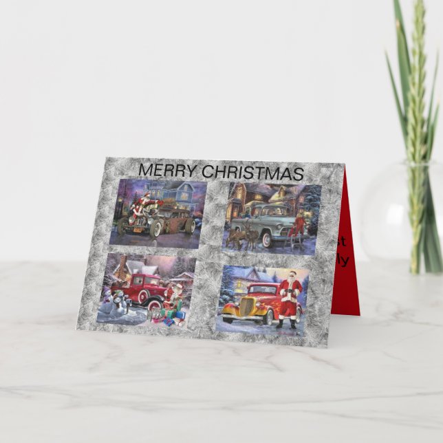 Tarjeta de navidades con amigos y amigos calientes (Anverso)