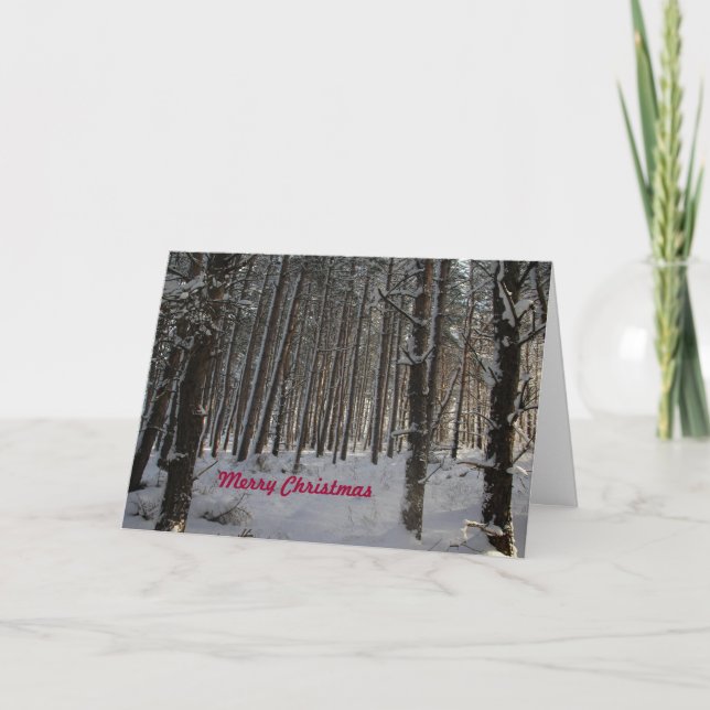 Tarjeta de navidades con Feliz Navidad (Anverso)