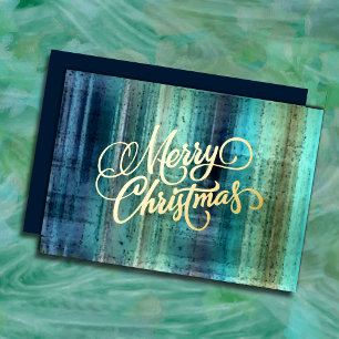 Tarjeta de Navidades con placa azul