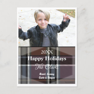 Tarjeta de navidades con postal colocada - HAMbWG