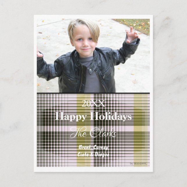 Tarjeta de navidades con postal colocada - HAMbWG (Anverso)