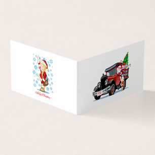 Tarjeta de navidades con Santa y Snow Maiden-Postm
