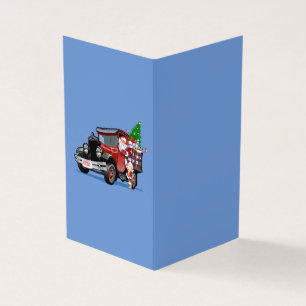 Tarjeta de navidades con Santa y Snow Maiden-Postm