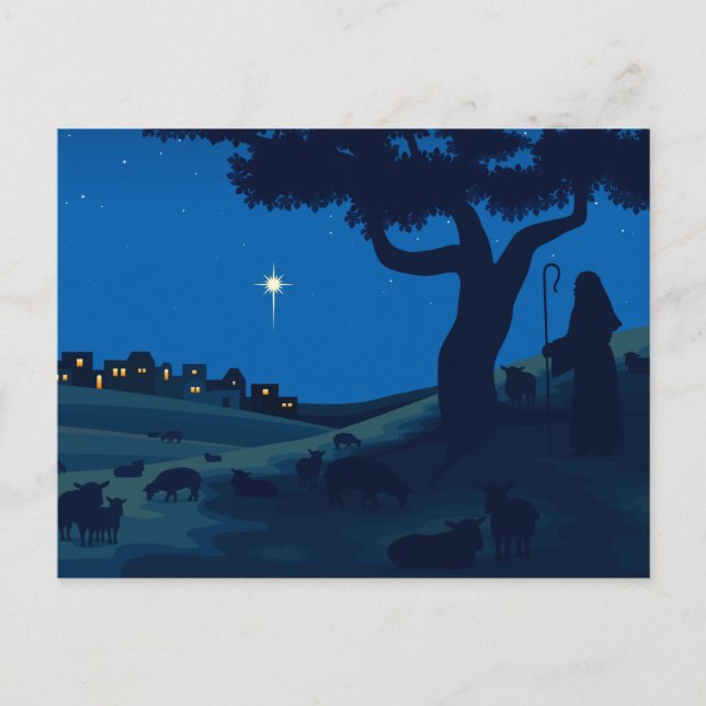 Tarjeta de navidades con Shepherd (Anverso)