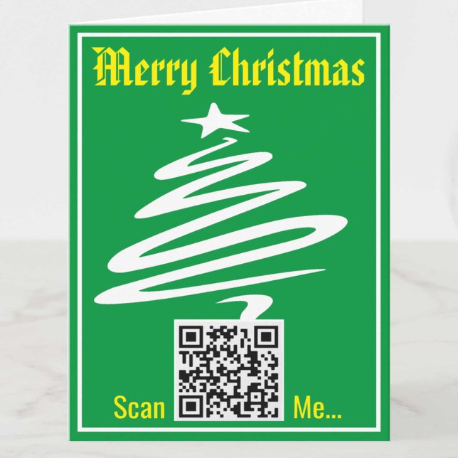 Tarjeta de navidades con su código QR (Subido por el creador)