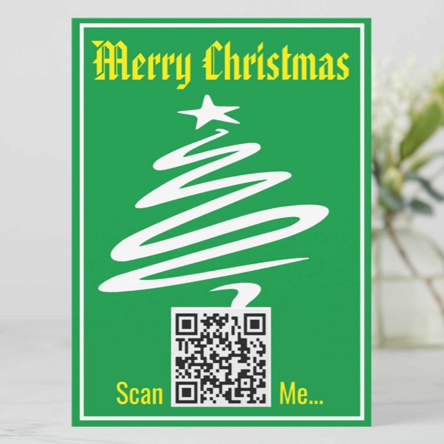 Tarjeta de navidades con su código QR (Subido por el creador)