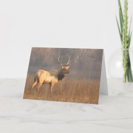 Tarjeta de navidades con Tule elk