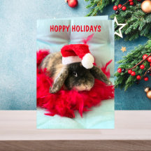 Tarjeta de Navidades conejitos de Cute Holland