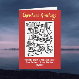 Tarjeta de Navidades contables o contables colegia