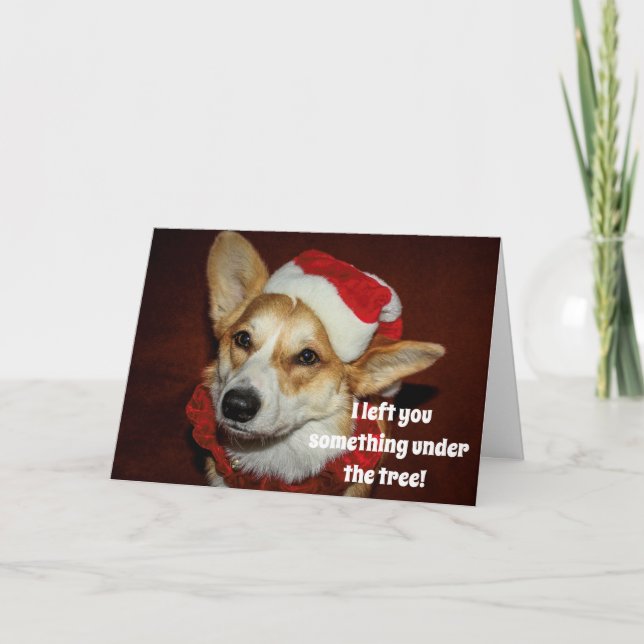 Tarjeta de Navidades Corgi (Anverso)