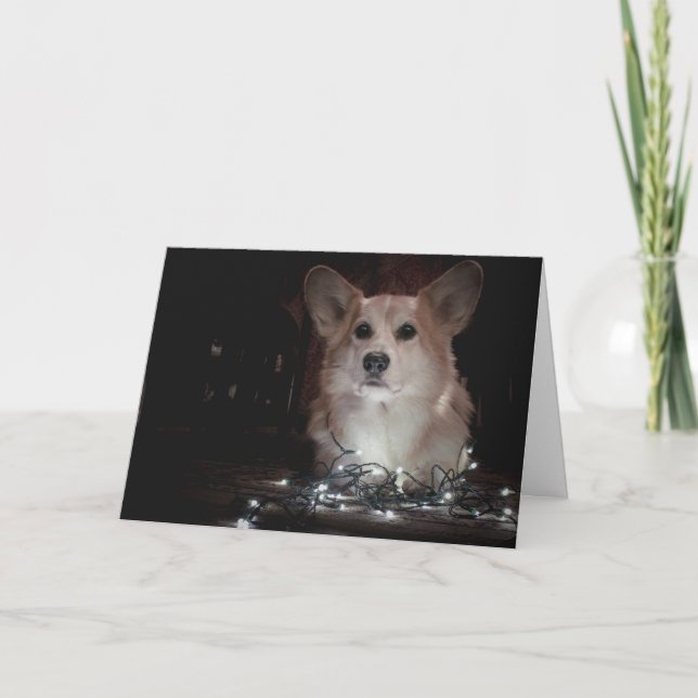 Tarjeta de Navidades Corgi (Anverso)