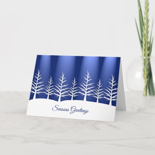 Tarjeta de Navidades corporativos con una escena d (Anverso)