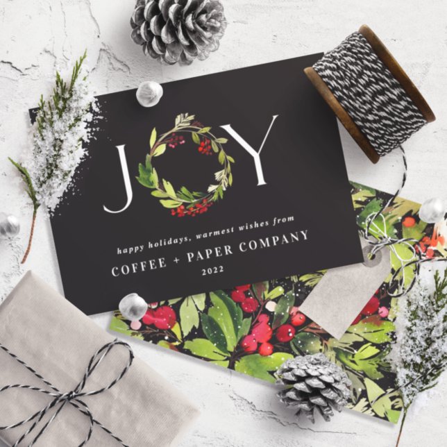 Tarjeta de Navidades corporativos de acuarela mode (Subido por el creador)