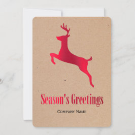 Tarjeta de Navidades Corporativos Red Deer