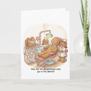 Tarjeta de Navidades cortos para periódico/dentist