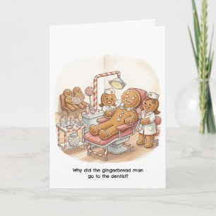 Tarjeta de Navidades cortos para periódico/dentist