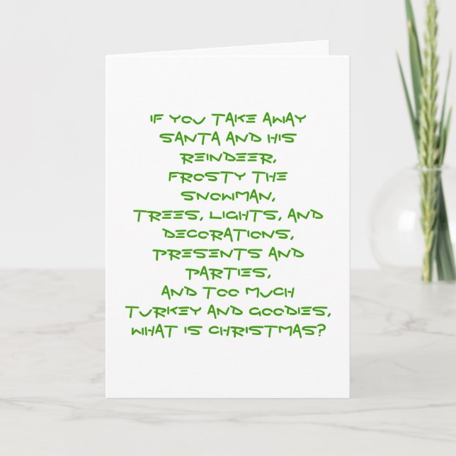 Tarjeta de Navidades cristianos (Anverso)