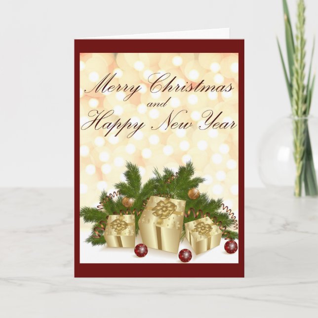 Tarjeta de Navidades cristianos (Anverso)