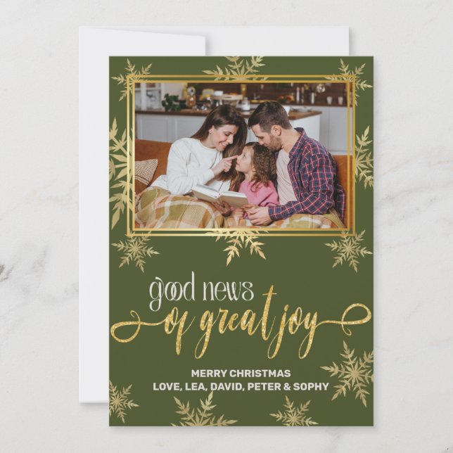 Tarjeta de Navidades cristianos (Anverso)