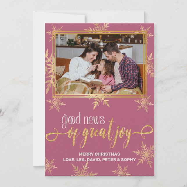 Tarjeta de Navidades cristianos (Anverso)