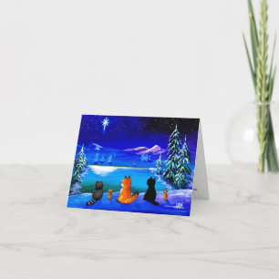 Tarjeta de Navidades cristianos para animales de W