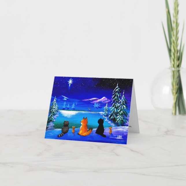 Tarjeta de Navidades cristianos para animales de W (Anverso)