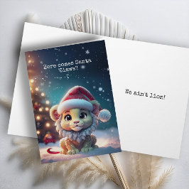 Tarjeta de Navidades Cuit Leon Santa Claws