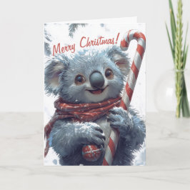 Tarjeta de Navidades Cute Koala