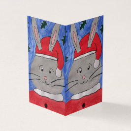 Tarjeta de Navidades Cute Santa Bunny