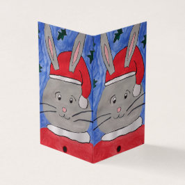 Tarjeta de Navidades Cute Santa Bunny