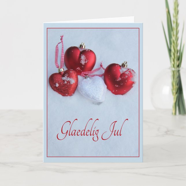 Tarjeta de Navidades daneses - Glædelig Jul (Anverso)