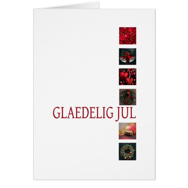 Tarjeta de Navidades daneses - Glædelig Jul (Frente)