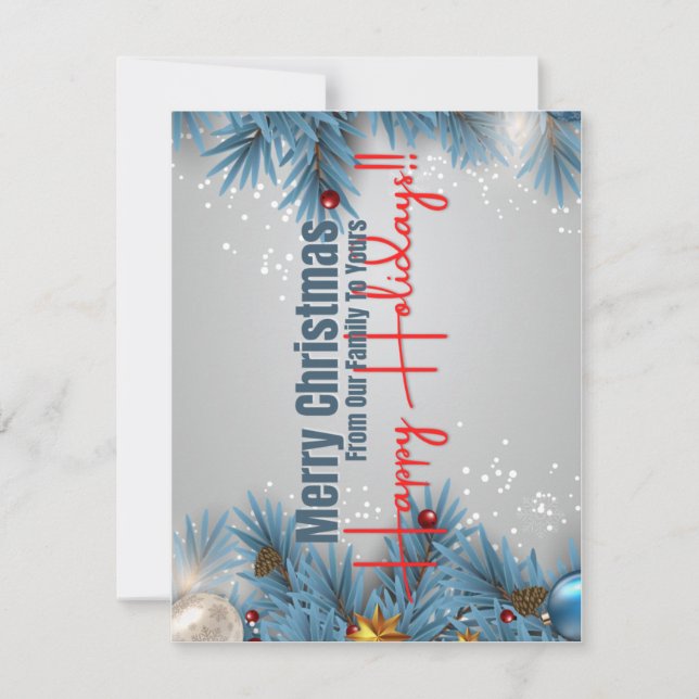 Tarjeta de Navidades de 5,5" x 4,25" (Anverso)