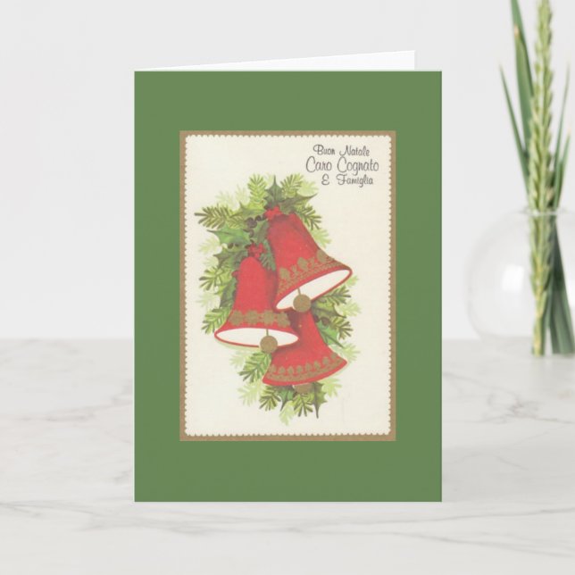 Tarjeta de Navidades de abogados de Hermano Italia (Anverso)