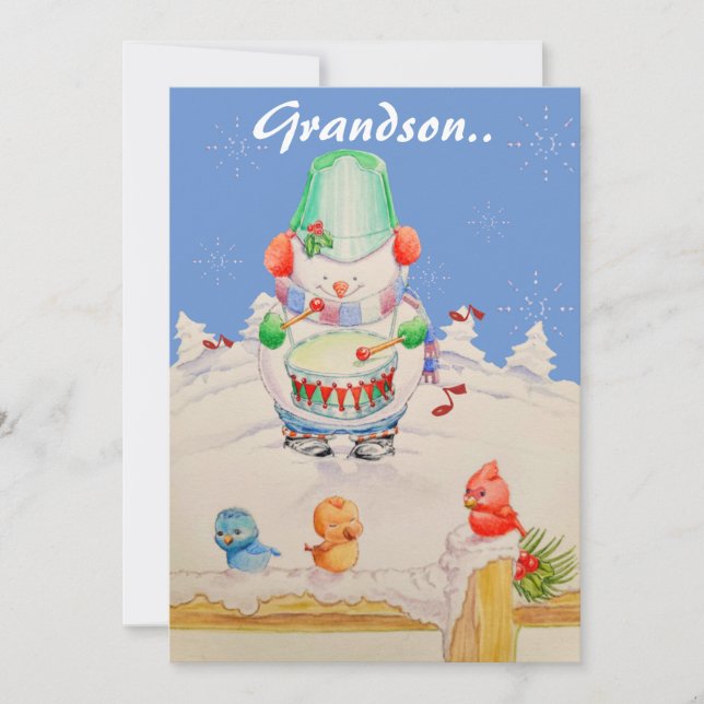 TARJETA DE NAVIDADES DE ABUELOS DULCES (Anverso)